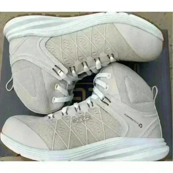 KEEN Vista Energy Ws Sz 8 W Birch Brown Composite Toe Slip Resistant Hike Work - Picture 3 of 8